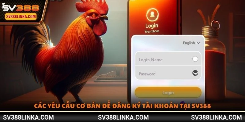 Các yêu cầu cơ bản để đăng ký tài khoản tại SV388