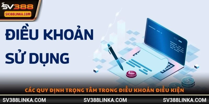 Các quy định trọng tâm trong điều khoản điều kiện