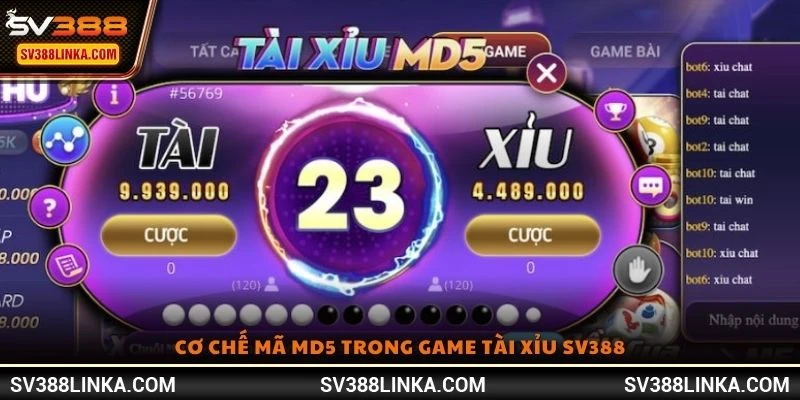 Cơ chế mã MD5 trong game Tài Xỉu SV388