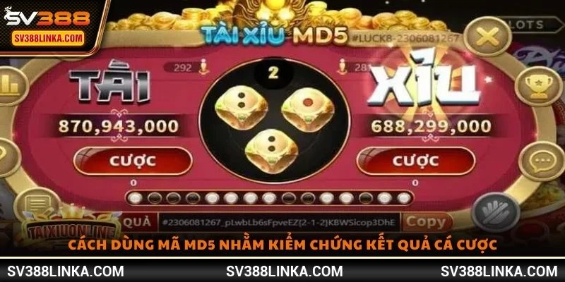 Cách dùng mã MD5 nhằm kiểm chứng kết quả cá cược